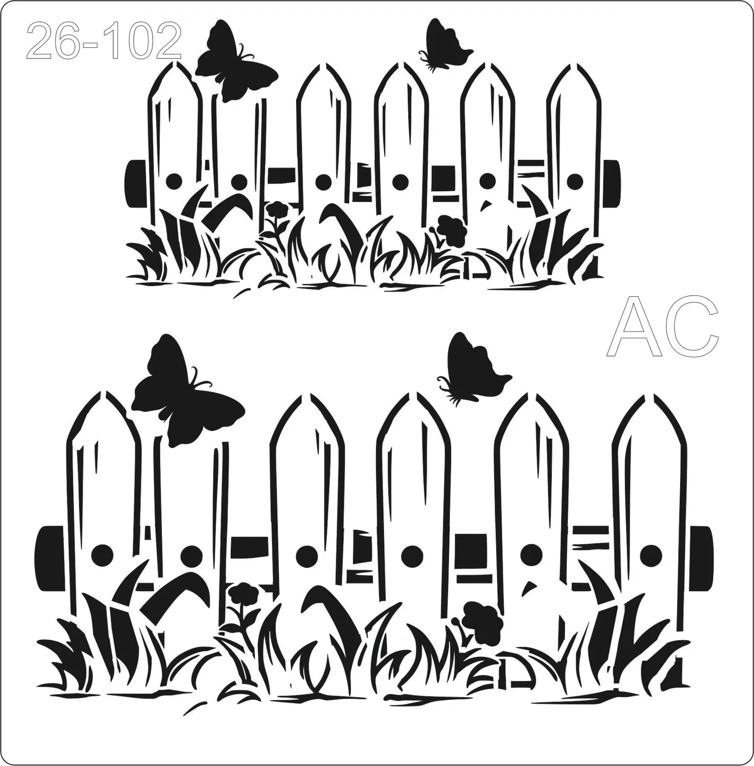 Stencil  Cerca, cercado -    26-102