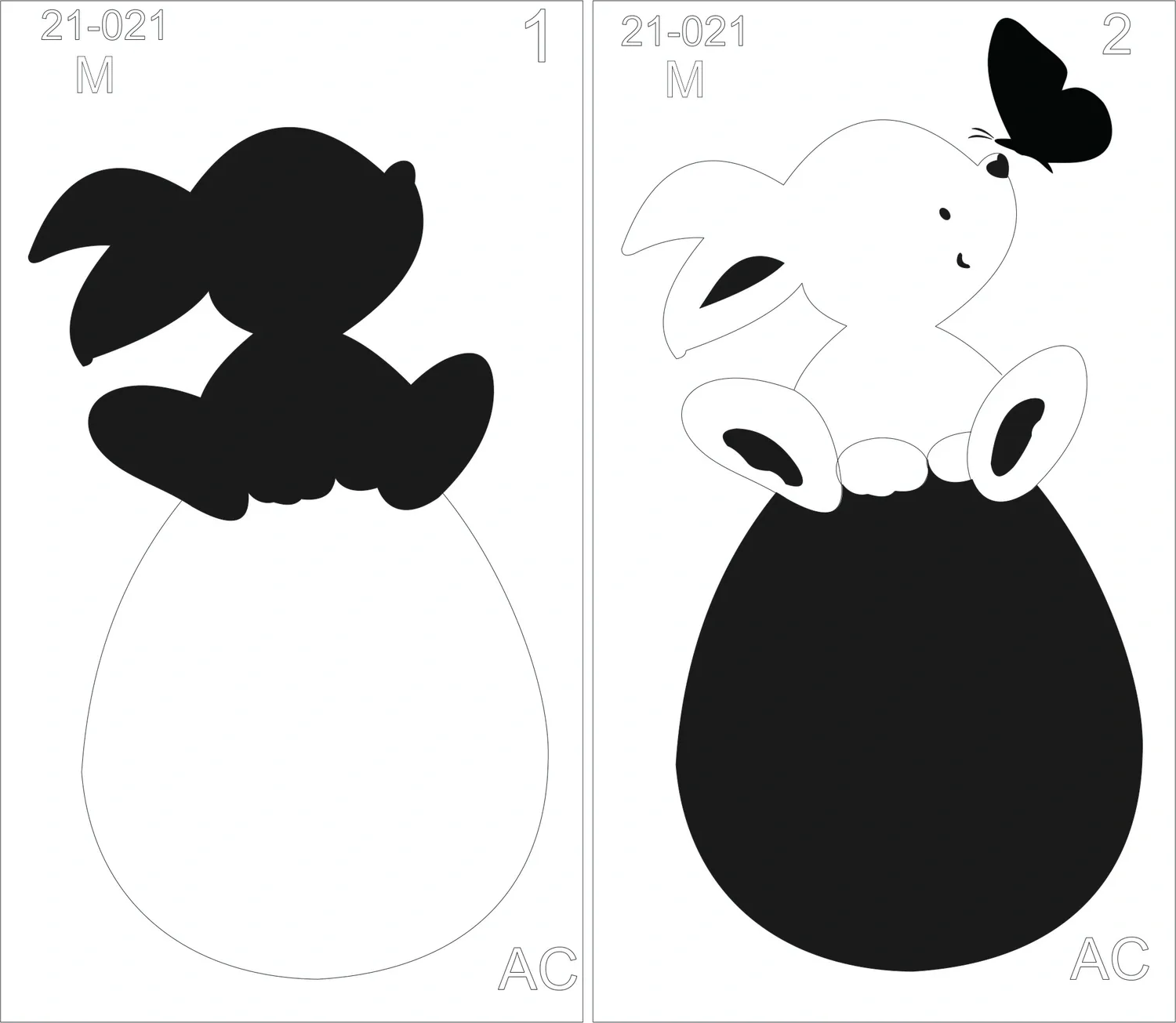 Stencil  Coelho  Cod   21-021