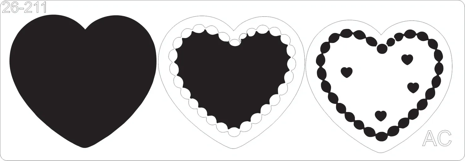 Stencil cookies / biscoito     26-211