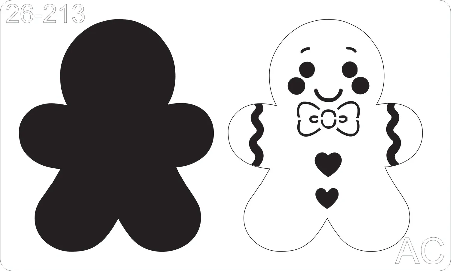 Stencil cookies / biscoito / ginger -  Natal     26-213