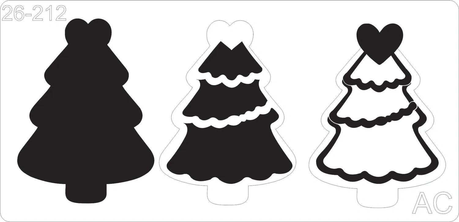 Stencil cookies / biscoito - Natal     26-212