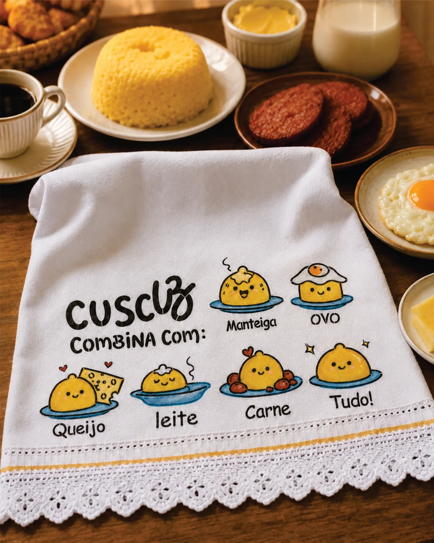 Stencil  Cuscuz combina com ...   26-181