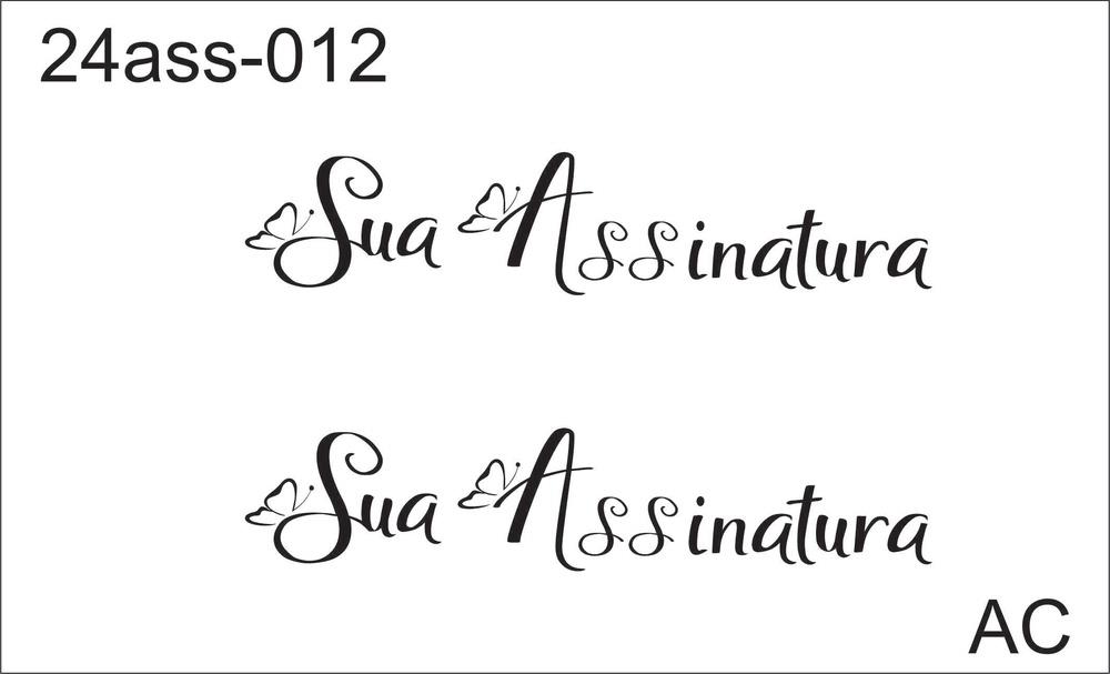 Stencil de Assinatura Personalizado - 24ass-012