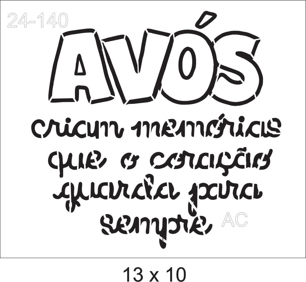 Stencil Dia dos Avós  24-140