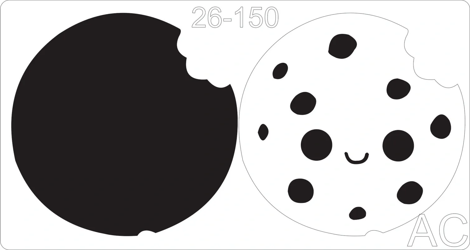 Stencil  donut c/ carinha 26-150