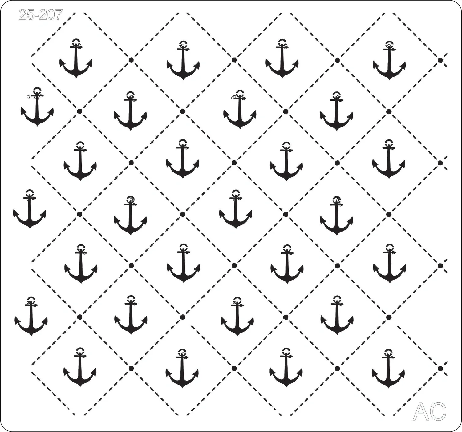 Stencil  Estamparia Âncora   25-207