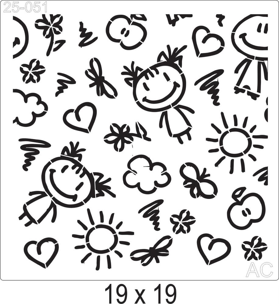 Stencil Estamparia Infantil  25-051