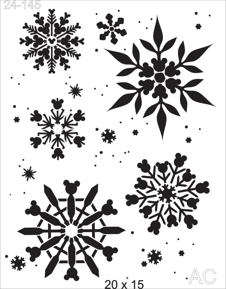 Stencil  Flocos de Neve 24-145