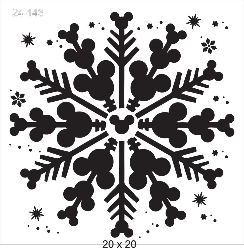 Stencil  Flocos de Neve 24-146