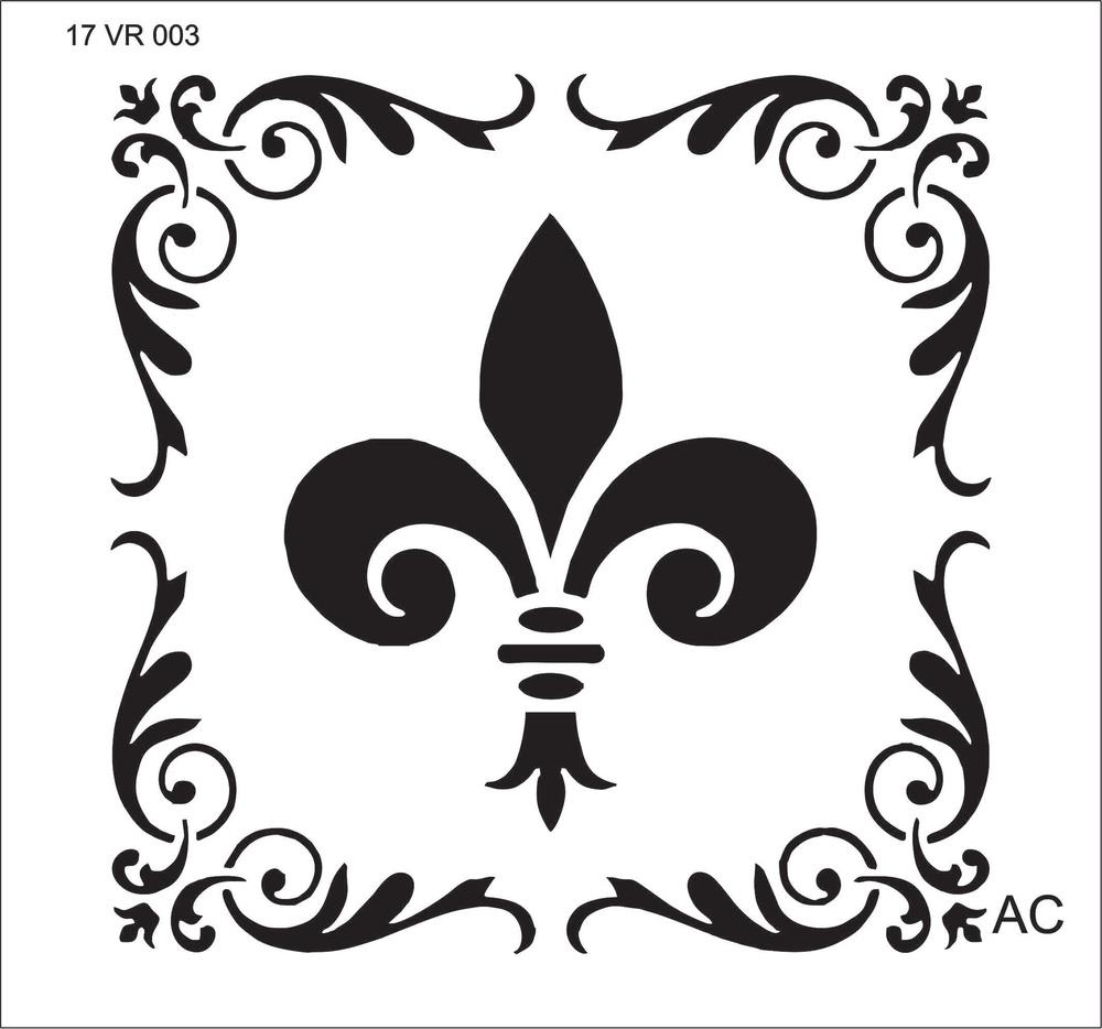 Stencil  Flor de Lis COD: 17v003