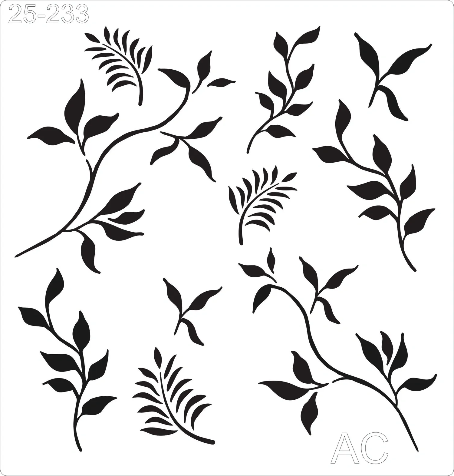 Stencil Folhagens  25-233