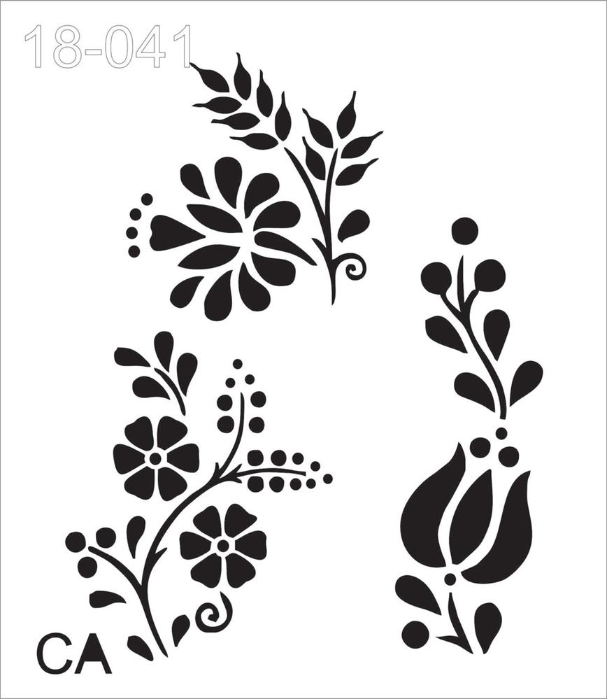 Stencil FOLHAS  18f041