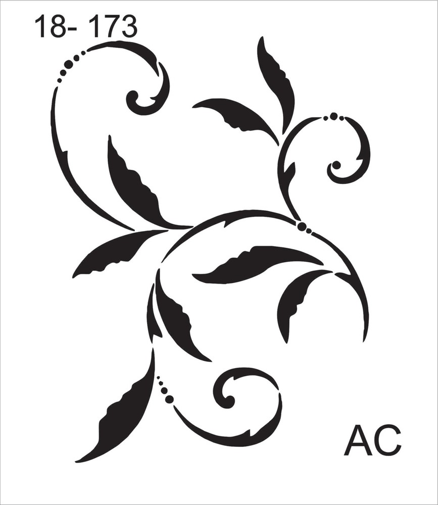 Stencil Folhas  18f173