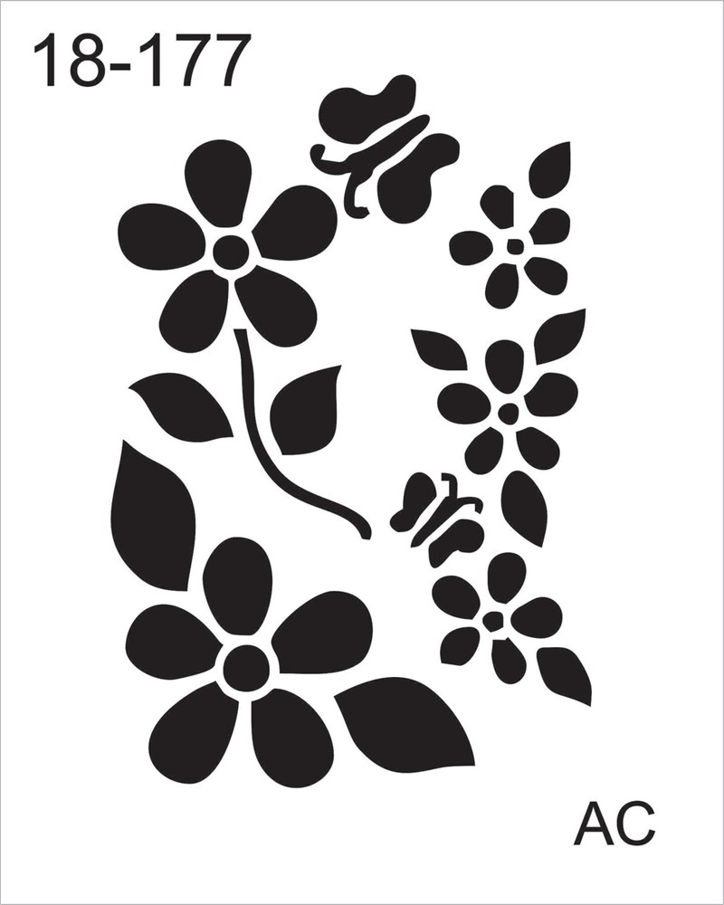 Stencil Folhas 18f177
