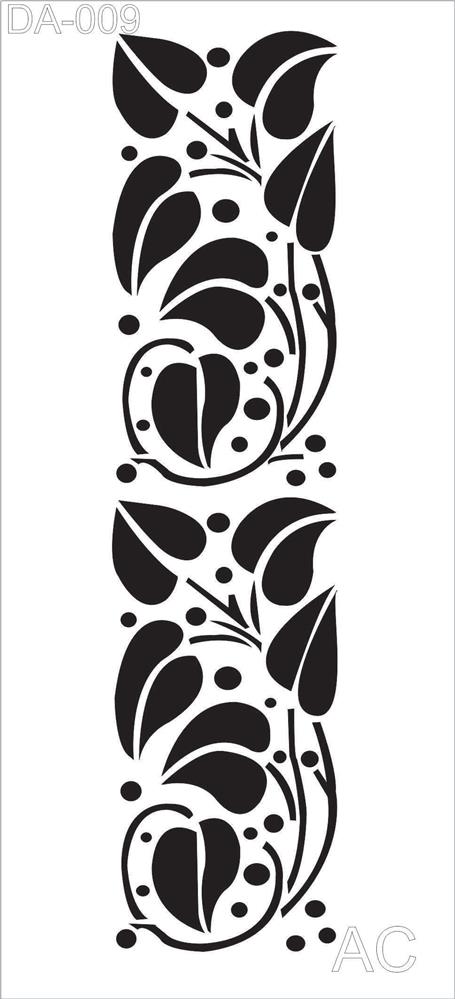 Stencil Folhas - 20dani009