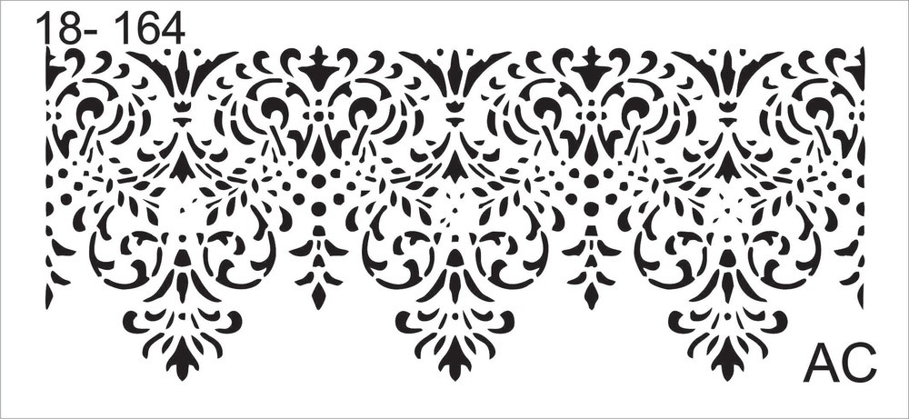 Stencil Fundo em renda  18f164