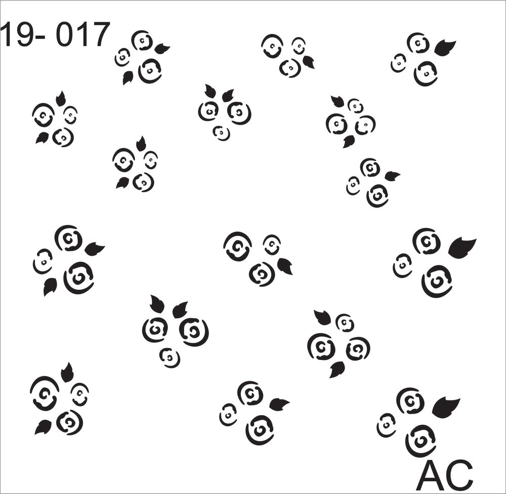 Stencil Fundo MINI ROSINHAS 19fd017