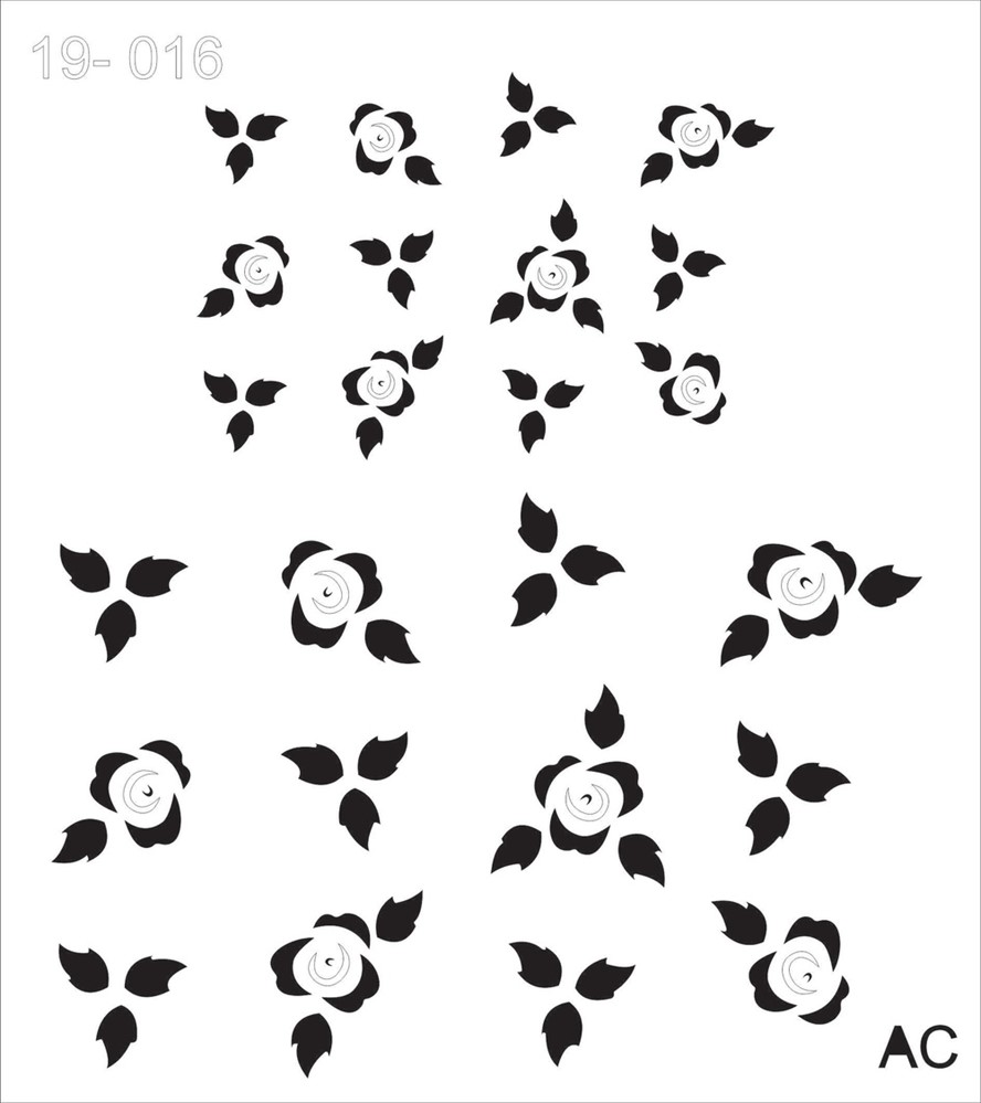 Stencil Fundo ROSINHAS 19fd016