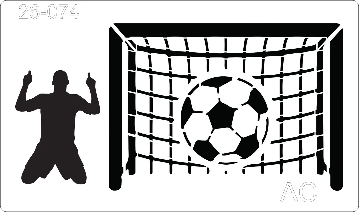 Stencil Futebol, Bola   26-074