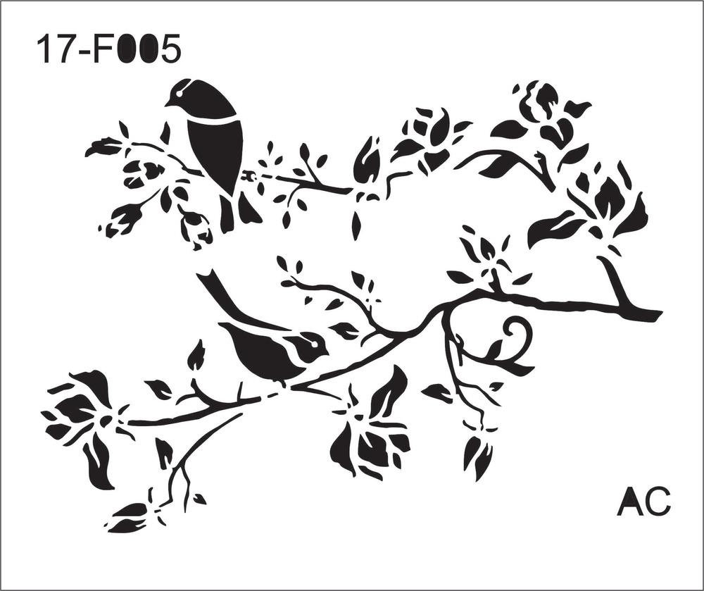 Stencil GALHOS E PÁSSAROS COD: 17f005