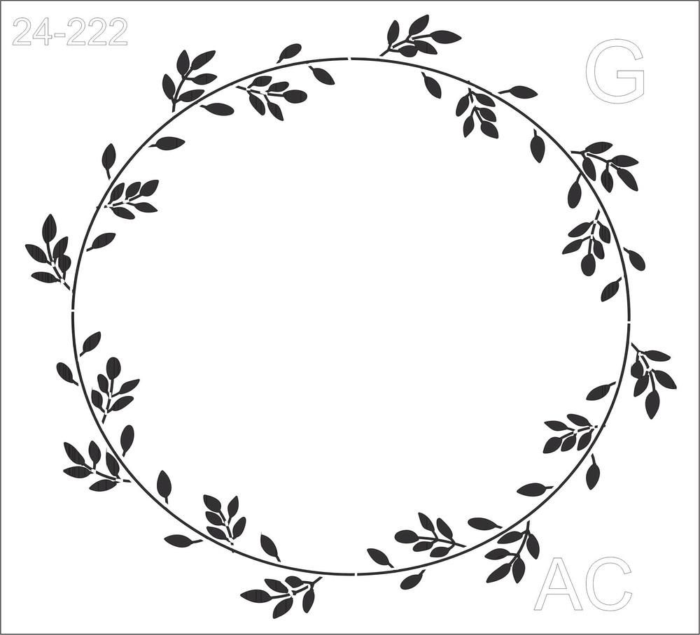 Stencil Guirlanda floral  24-222