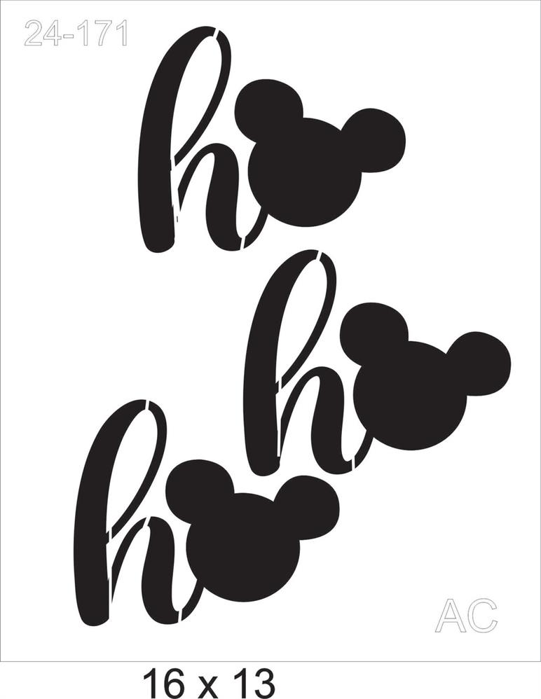 Stencil Ho Ho Ho  24-171
