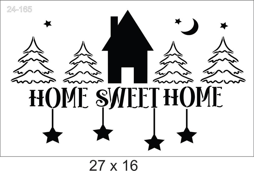 Stencil Home Sweet Home - Natal    24-165