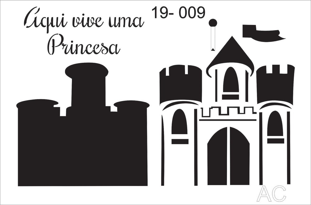 Stencil infantil /CASTELO19inf009