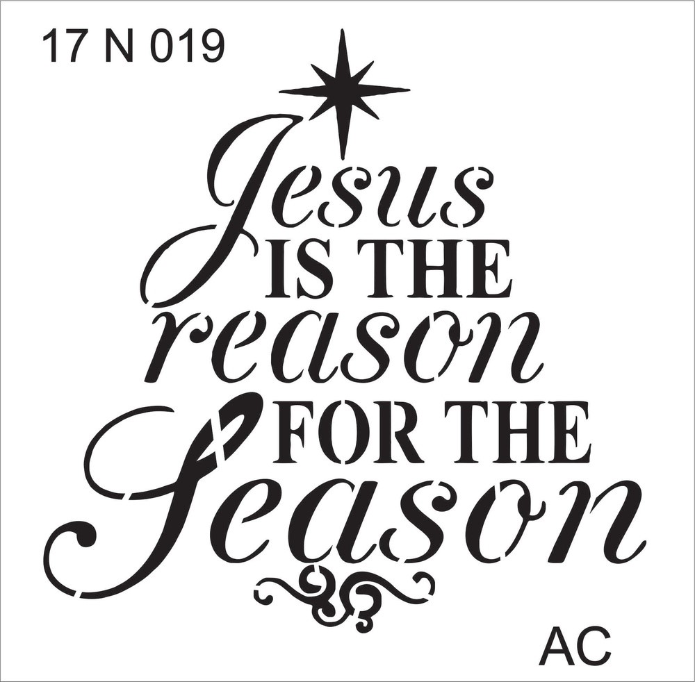 Stencil  Jesus is the ...    17n019