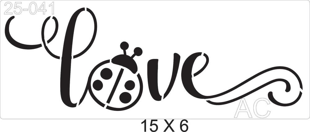 Stencil Joanhinha Love 25-041