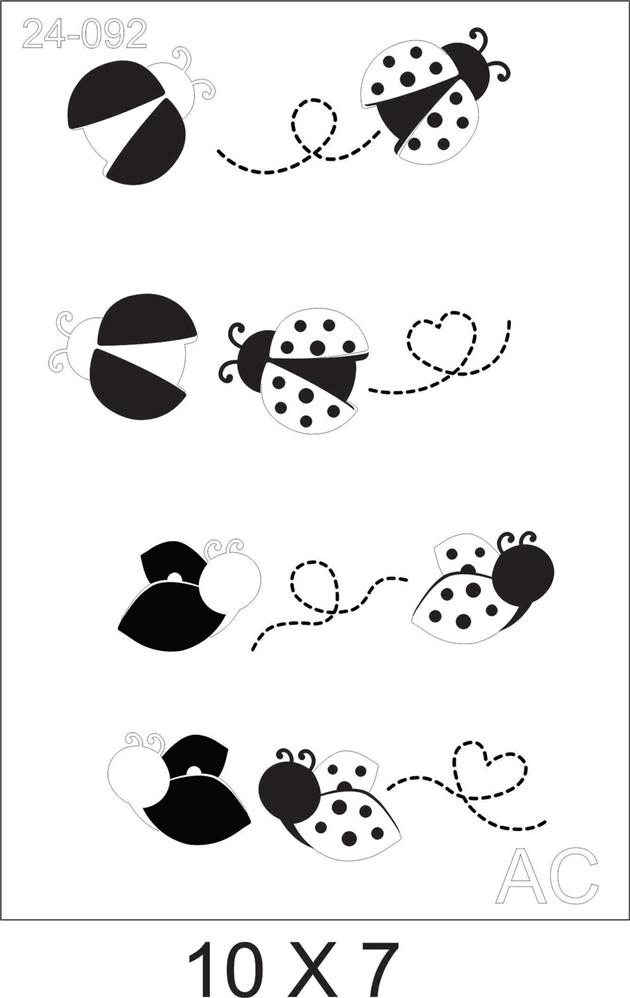 Stencil  Joaninhas 24-092
