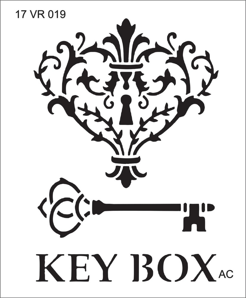 Stencil Key Box 17v019