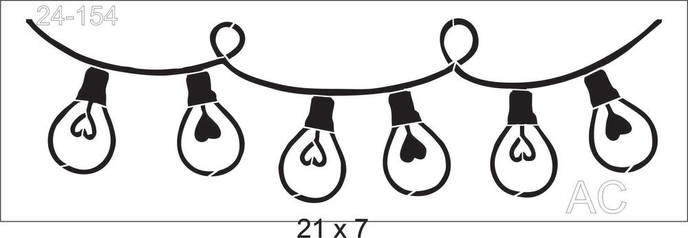 Stencil Lampadas  24-154