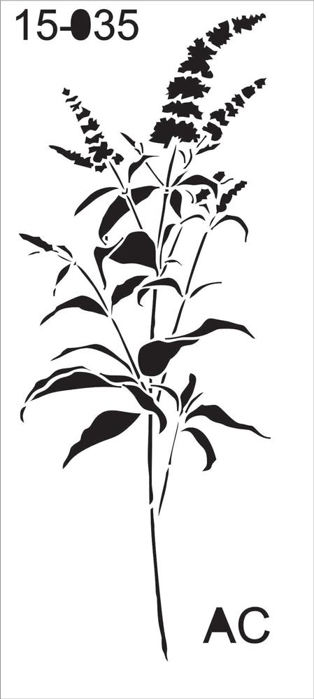 Stencil lavanda 15f035