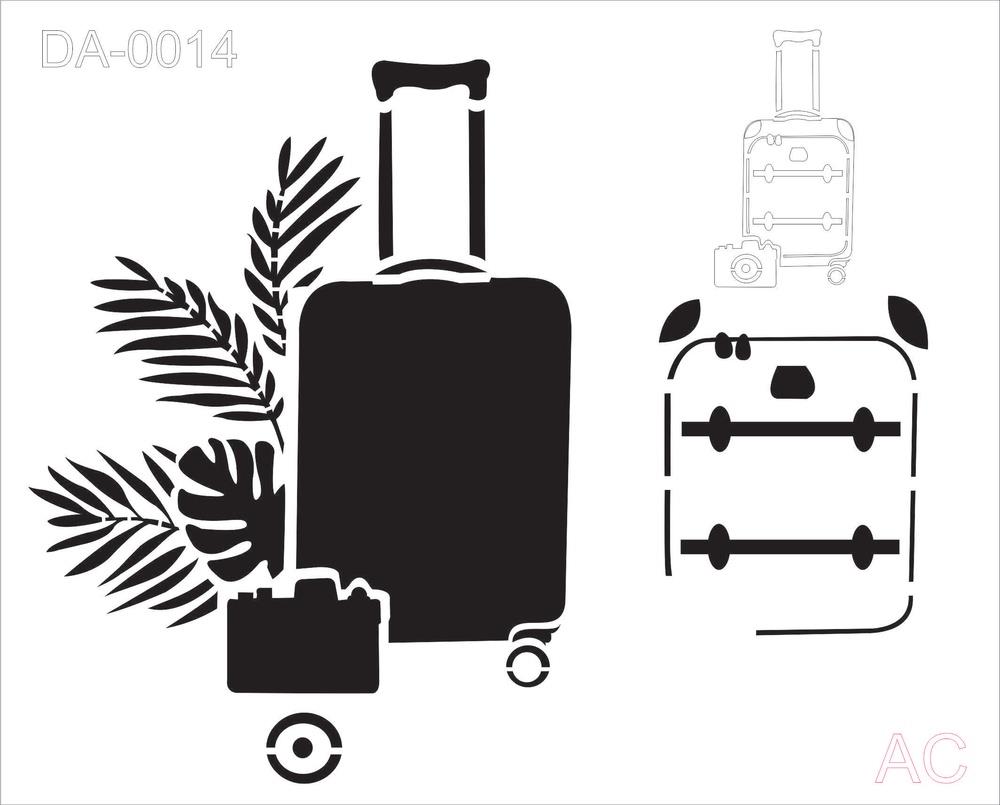 Stencil Mala de viagem - 20dani014