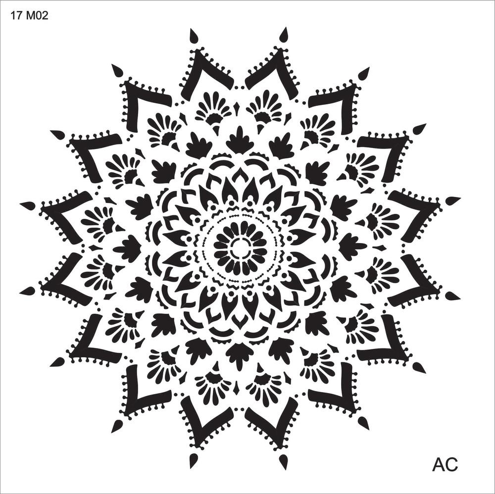 Stencil Mandala 17m002
