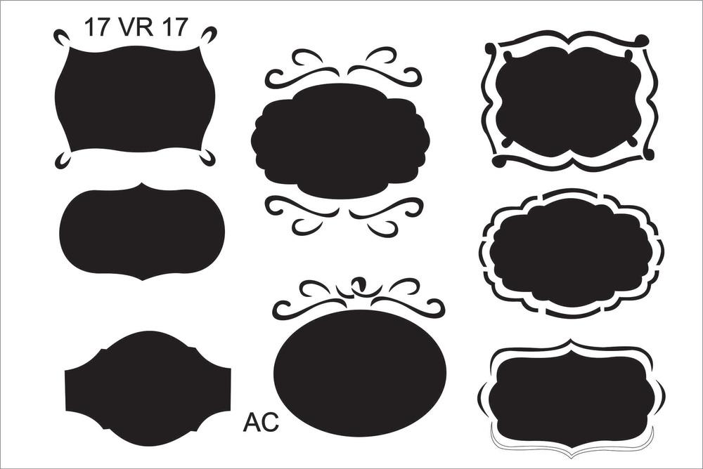Stencil MOLDURAS E TAGS - COD: 17v017