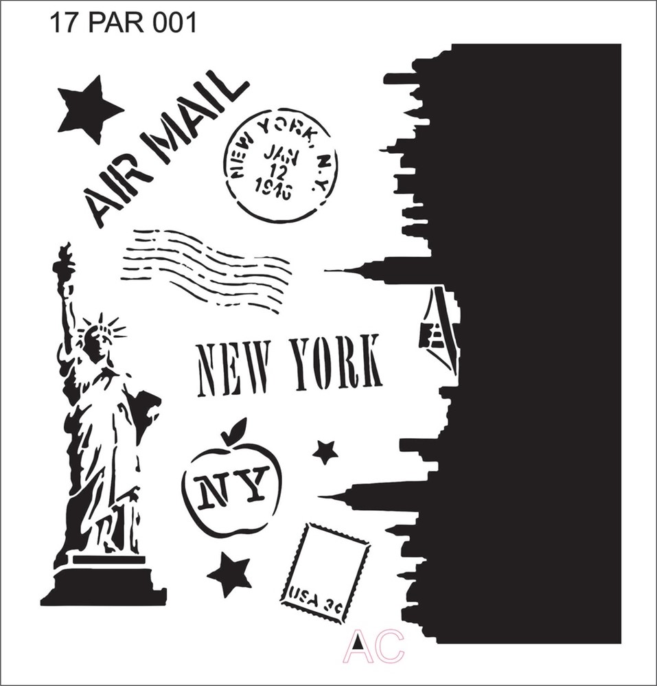 Stencil New York  17par001