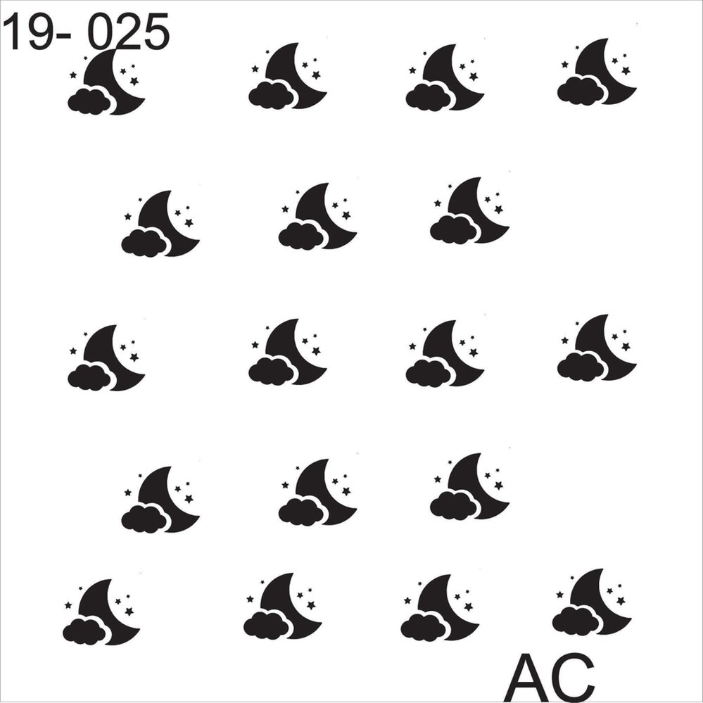 Stencil Nuvem e lua    19inf025