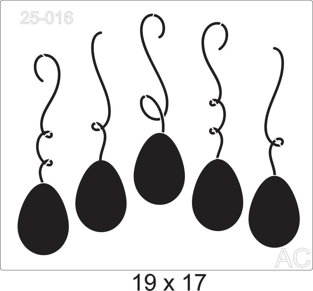 Stencil Ovos de Páscoa 25-016
