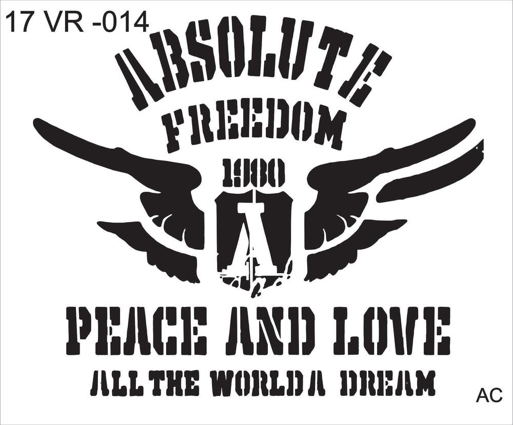Stencil PACE LOVE - COD: 17v014