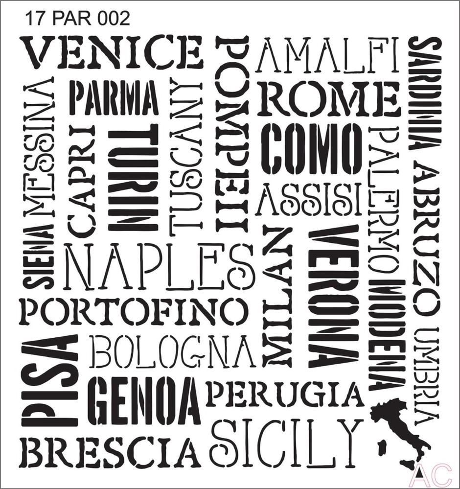 Stencil Países   17par002