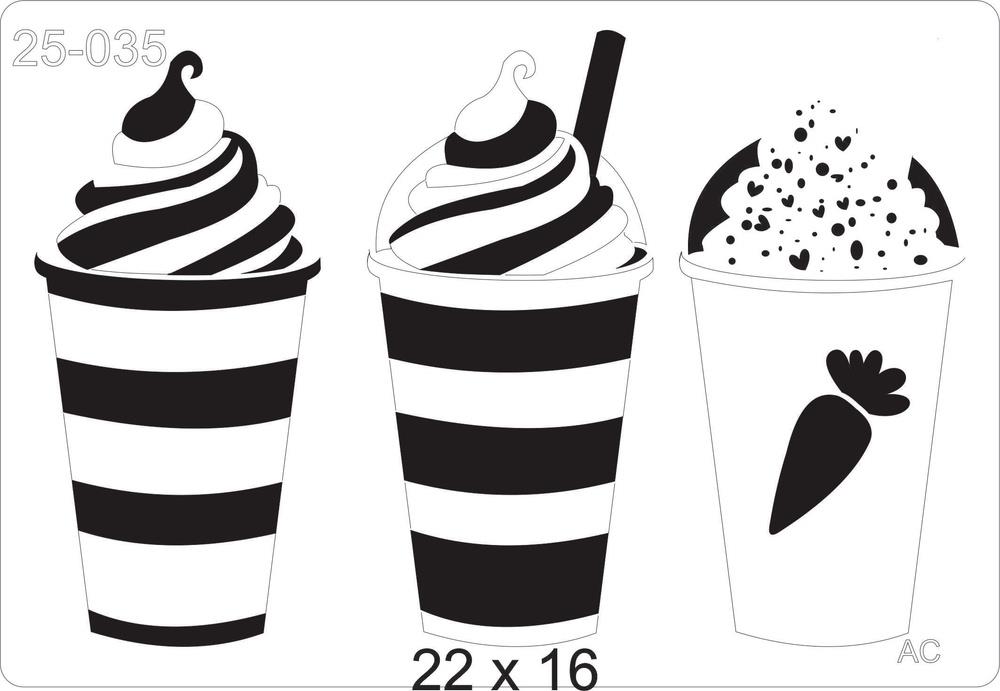 Stencil  Páscoa  Sundae 25-035