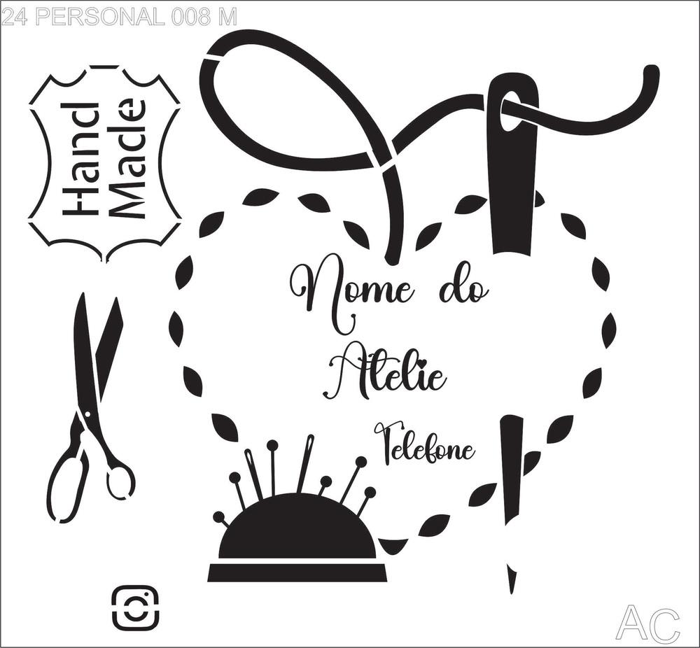 Stencil Personalizado Para Marcas 24perso008