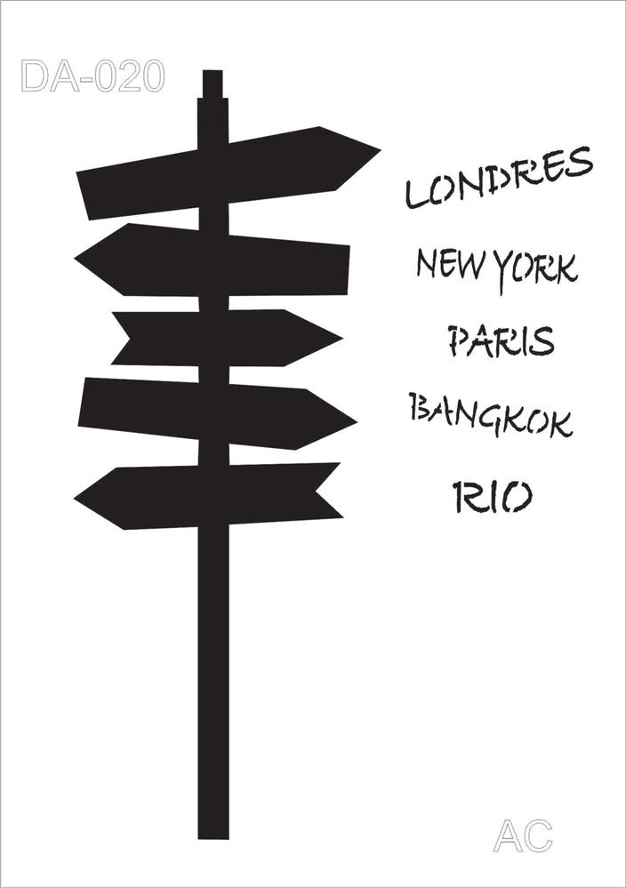 Stencil Placas    20dani020