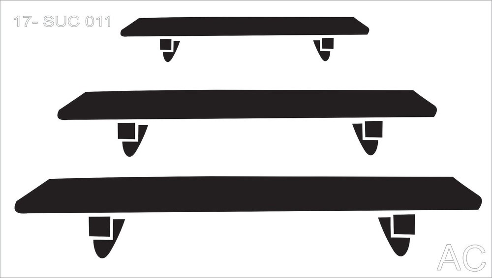Stencil  Prateleiras 17suc011
