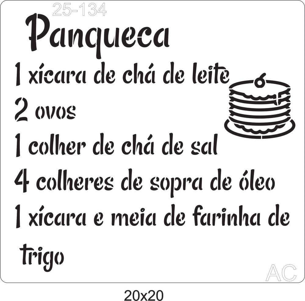 Stencil Receita Panqueca    25-134