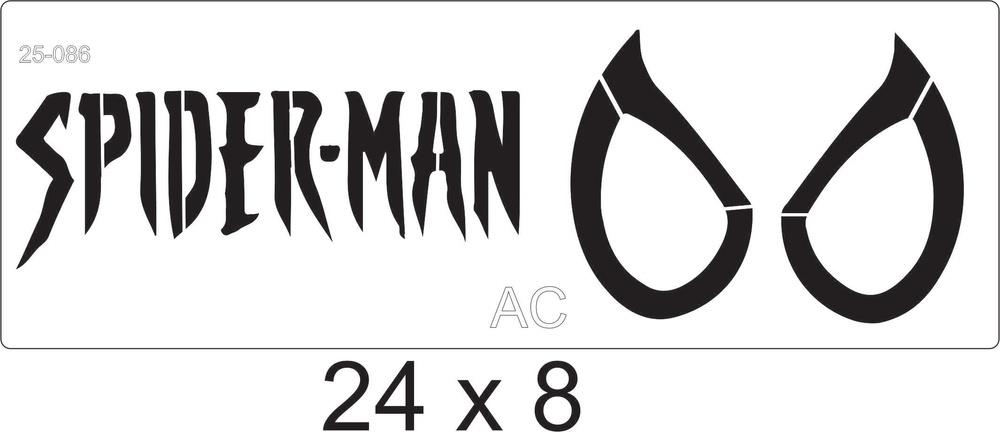 Stencil  Homem Aranha -SPIDERMAN  ( Super Heróis) 25-086