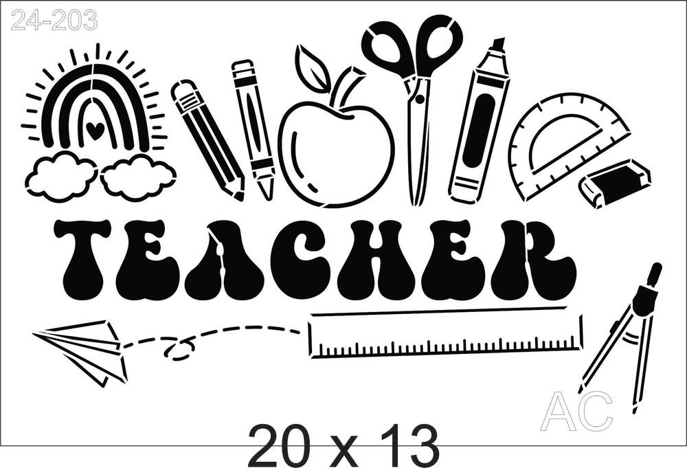 Stencil Teacher  24-203