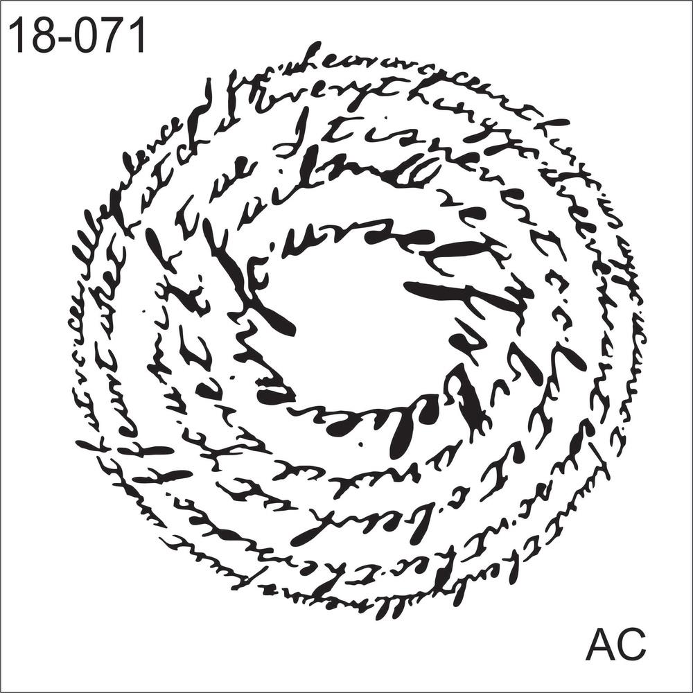 Stencil Texto Caligrafia Cod - -18tx071